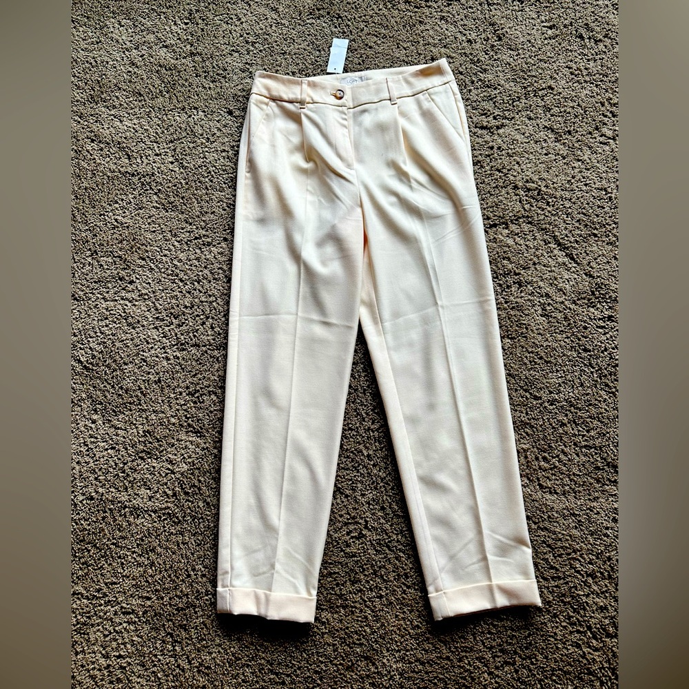 Size 0 Loft pants. Fits like a 2; maybe even a 4.